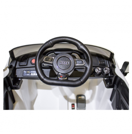 Coche Infantil Eléctrico Audi R8 Spyder Blanco