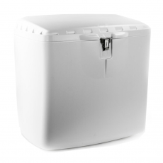 Rear Trunk Mega Box With Lock 100L White Motorcycle