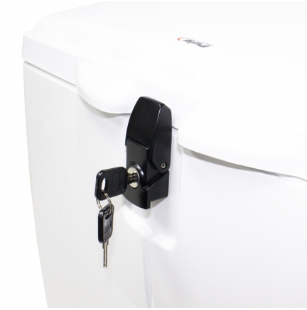 Rear Trunk Mega Box With Lock 100L White Motorcycle