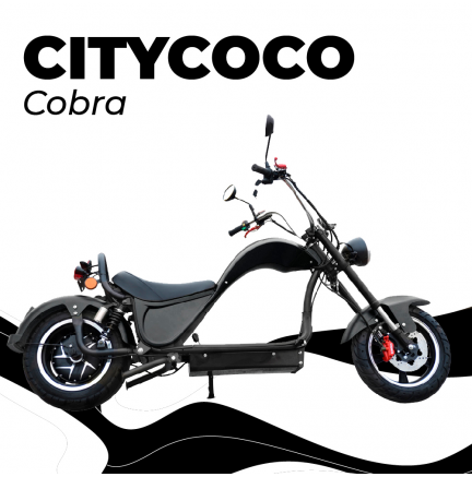 CityCoco Cobra 49e 2000W / 24 AH Black (Double Battery)