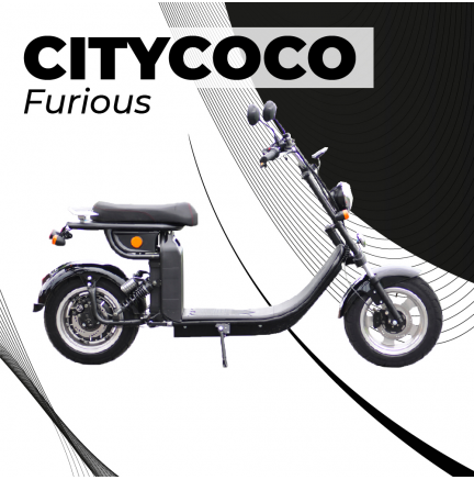 CityCoco Furious 49e 4000W/40AH Negro Gran-Scooter