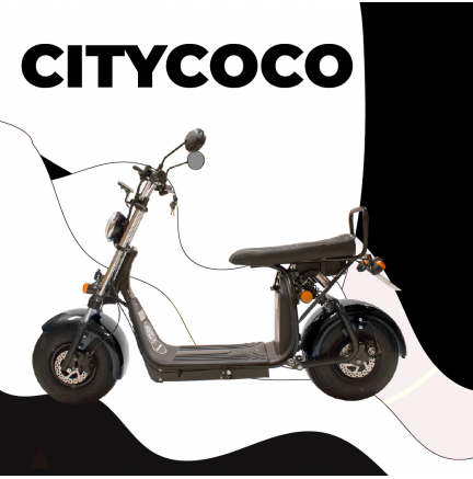CityCoco Go 1.55KW / 20AH (Dual Battery) Black