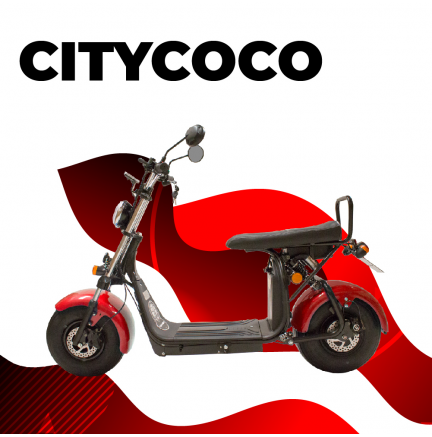 CityCoco Go 1.55KW / 20AH (Dual Battery) Red