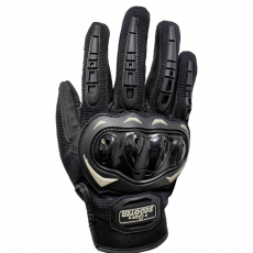 Black Motorcycle Anti-Slip Touch Gloves Size M