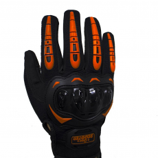 Motorcycle Anti-Slip Touch Gloves Orange Size L